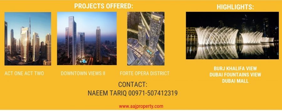 Act 1 Act 2 Towers Emaar Downtown Views Forte Opera District Dubai Apartment