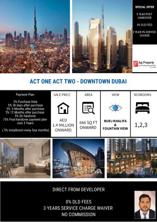 Downtown Dubai Emaar Best Offer - Act One Act Two