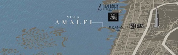 Amalfi Villas by Meraas Dubai Location Map
