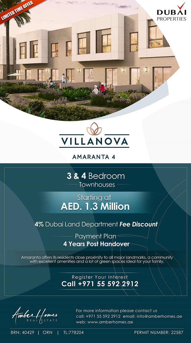 Villanova Amaranta 4 Dubai Properties