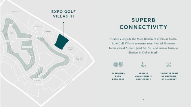 Expo Golf Villas by Emaar - Location