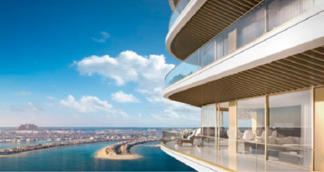 Elie Saab Branded Apartments in Emaar Beachfront.- Balcony