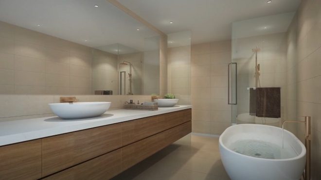 Q Gardens by AVS Developers - Arjan Dubai Bathroom