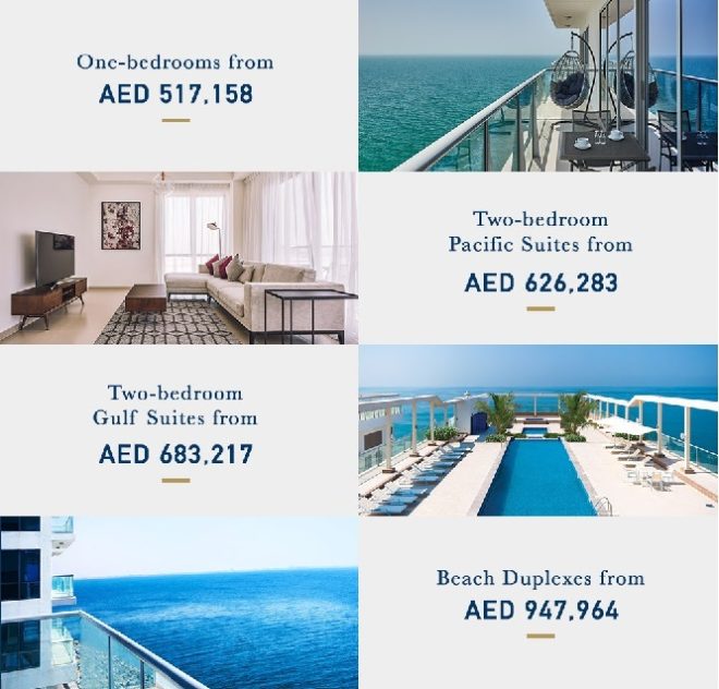 Pacific Al Marjan Island - RAK Ras Al Khaimah - UAE Apartment Sizes