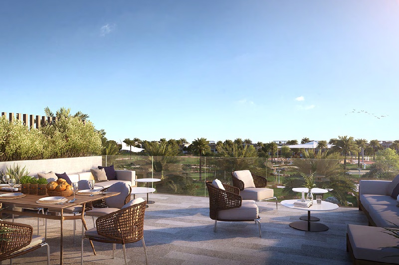 Golf Grove Villa Dubai Hills Estate - Terrace