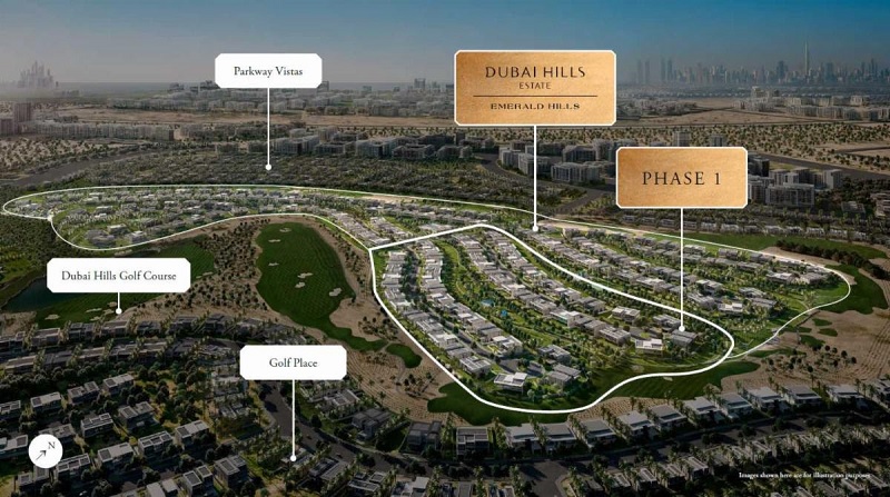 Dubai Hills Estate Emerald Villa Plot by Emaar for sale