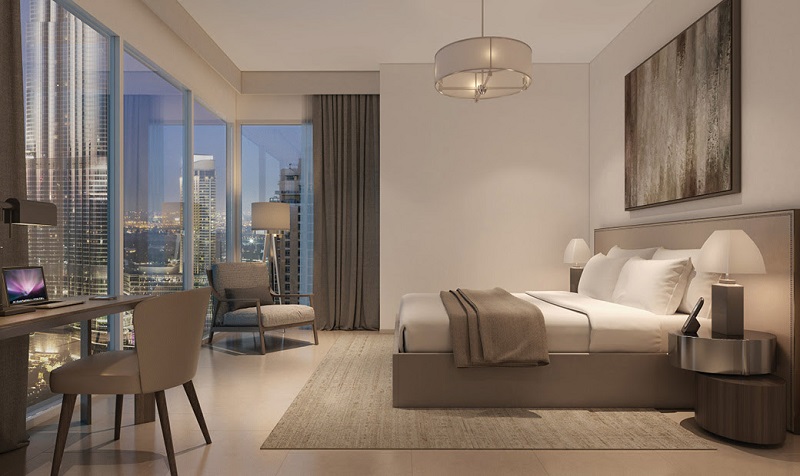 Act One Act Two in Downtown Dubai apartments by Emaar - bedroom
