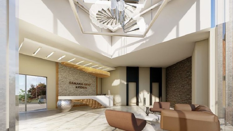 Samana Golf Avenue at Dubai Studio City DSC - Building Hall