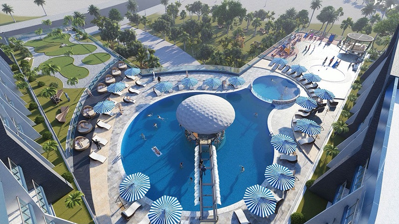 Samana Golf Avenue at Dubai Studio City DSC - Swimming Pool