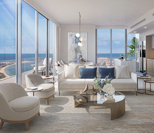 Beach Isle apartments Miami -inspired architecture