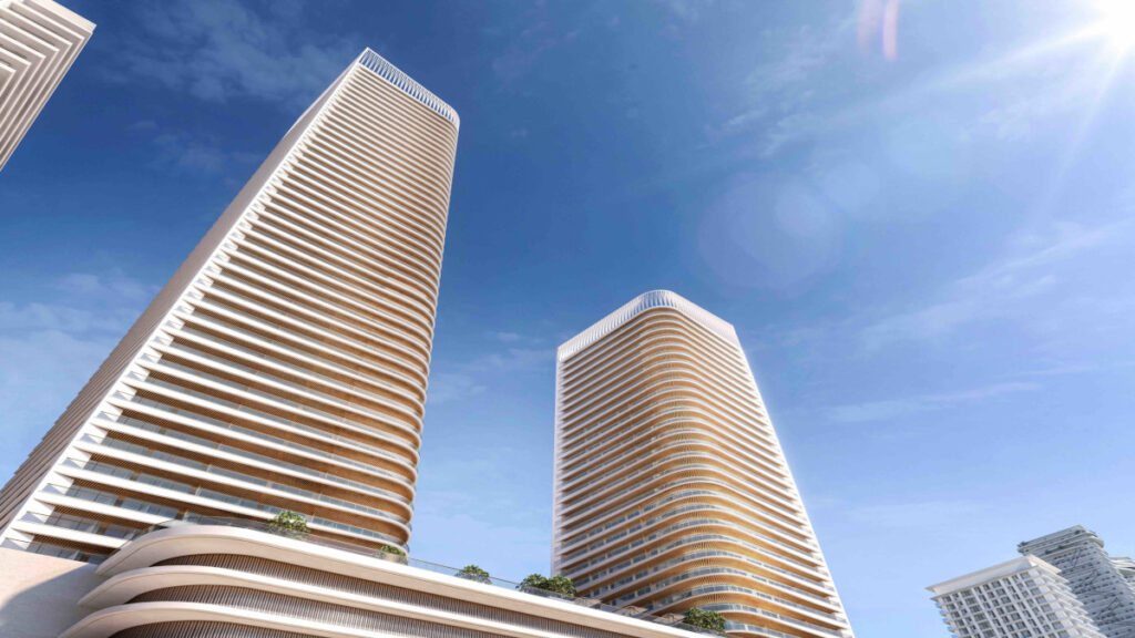 Grand Bleu Tower at Emaar Beachfront Elie Saab designer residences