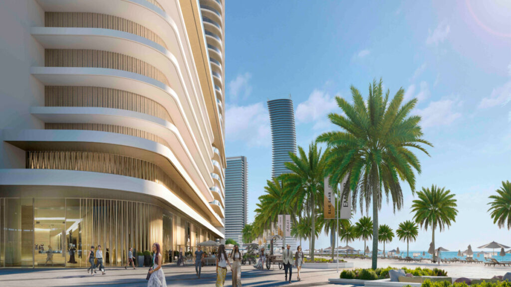 Grand Bleu Tower at Emaar Beachfront Elie Saab designer residences