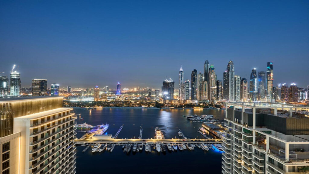 Grand Bleu Tower at Emaar Beachfront Elie Saab designer residences