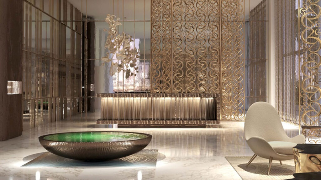 Grand Bleu Tower at Emaar Beachfront Elie Saab designer residences