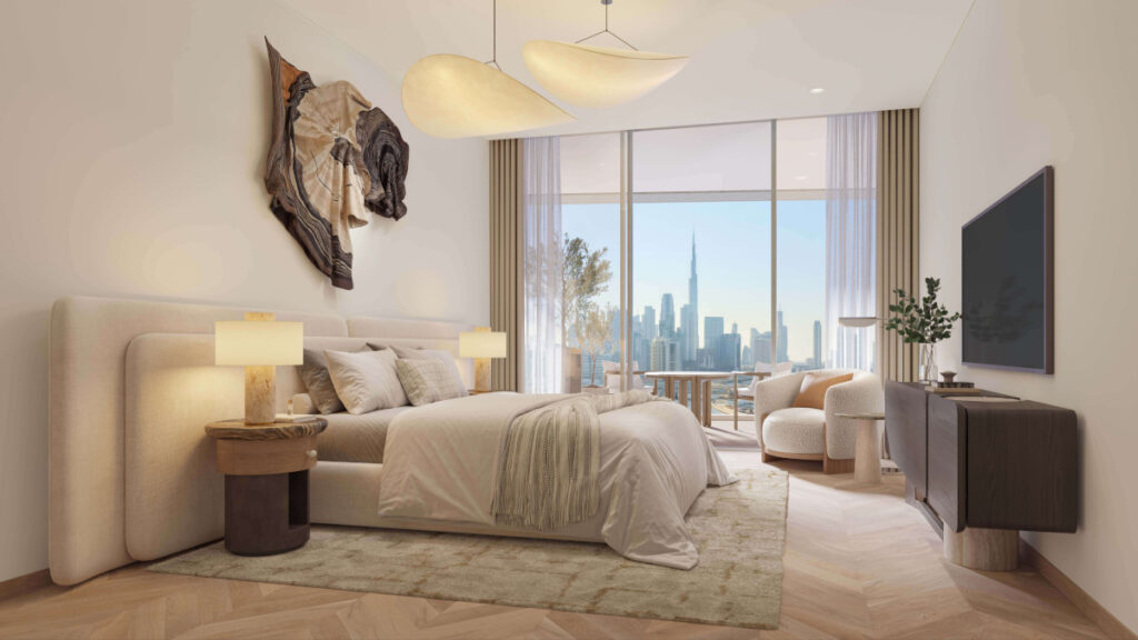 bedroom - window view of Burj Khalifa