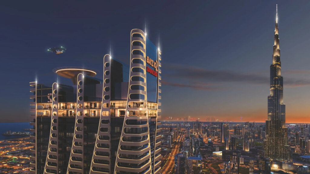 Bayz 102 penthouses with Burj Khalifa view at night