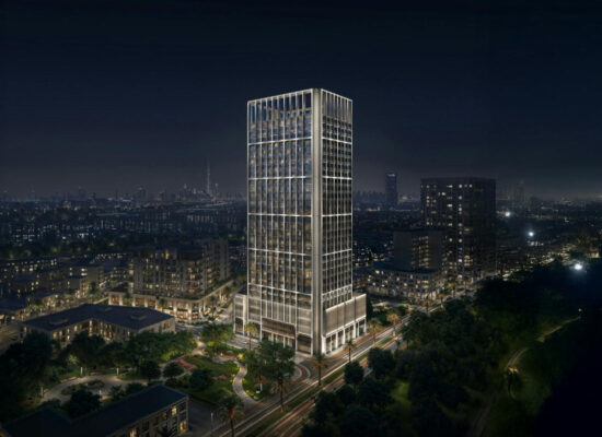 Binghatti Luxuria JVT Off-Plan Apartments in Jumeirah Village Triangle - featured image - night