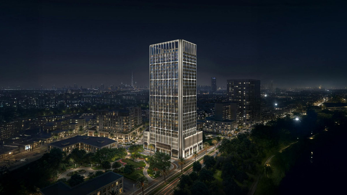 Binghatti Luxuria JVT Off-Plan Apartments in Jumeirah Village Triangle - featured image - night