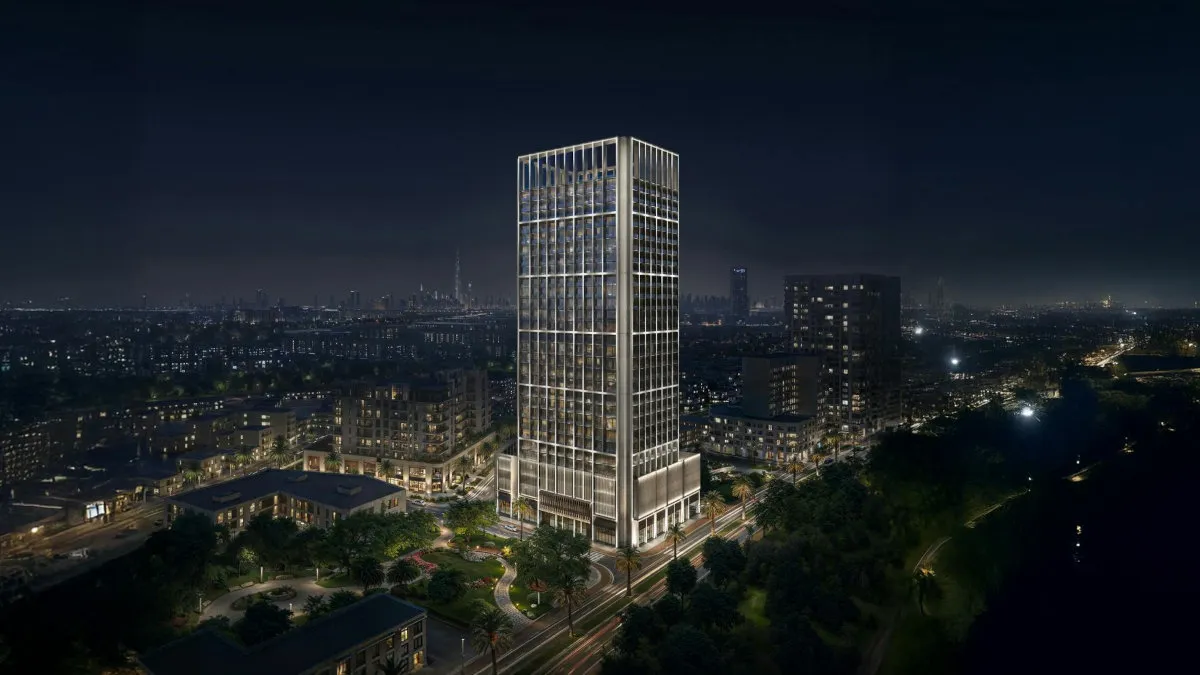 Binghatti Luxuria JVT Off-Plan Apartments in Jumeirah Village Triangle - featured image - night