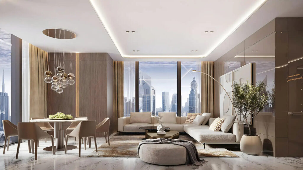 living and dining room