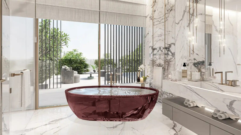 bathtub - elegant bathroom