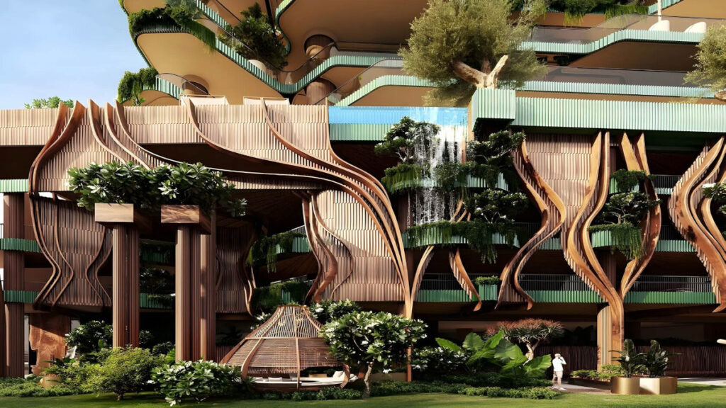 building close up - Eywa at Business Bay by R Evolution