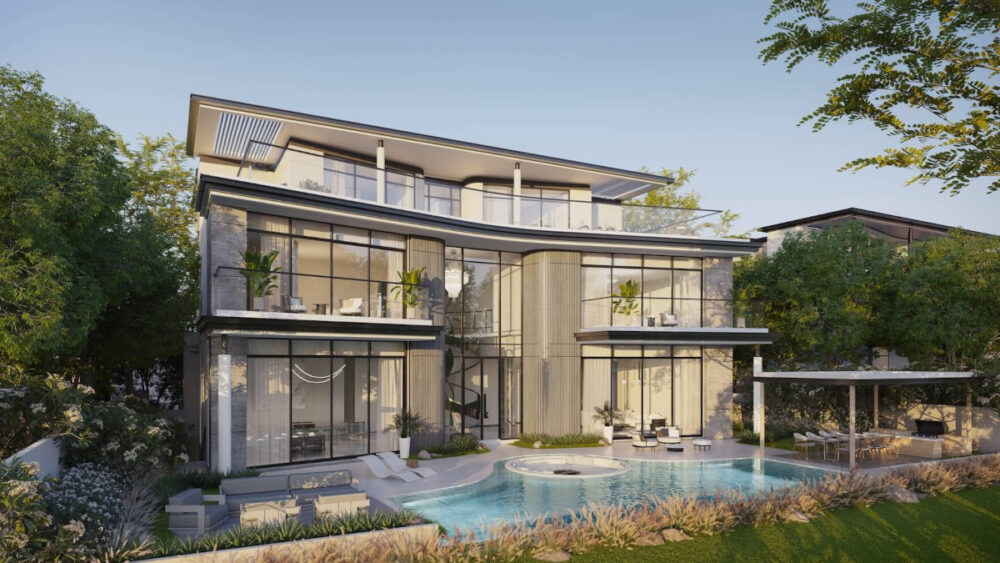 Karl Lagerfeld Villas by Taraf in Meydan Dubai triplex with private swimming pool