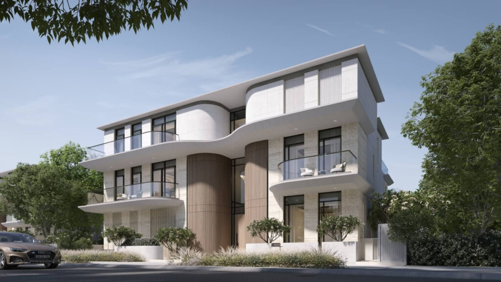 Karl Lagerfeld Villas by Taraf in Meydan Dubai triplex front view