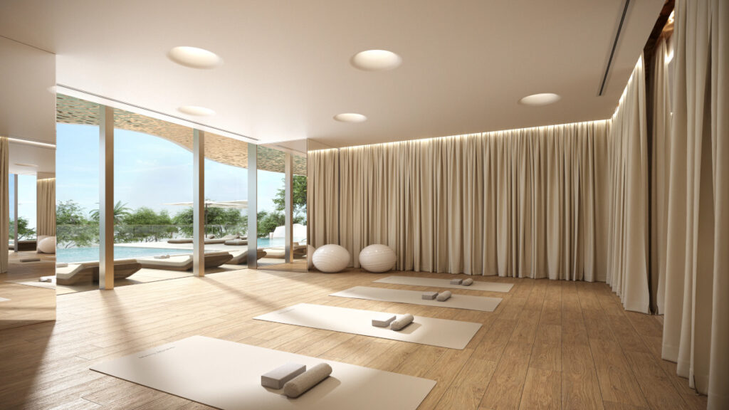 Yoga at the Maison Margiela Residences Branded Homes on Palm Jumeirah
