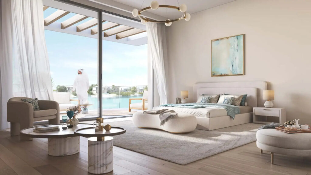 bedroom with water view