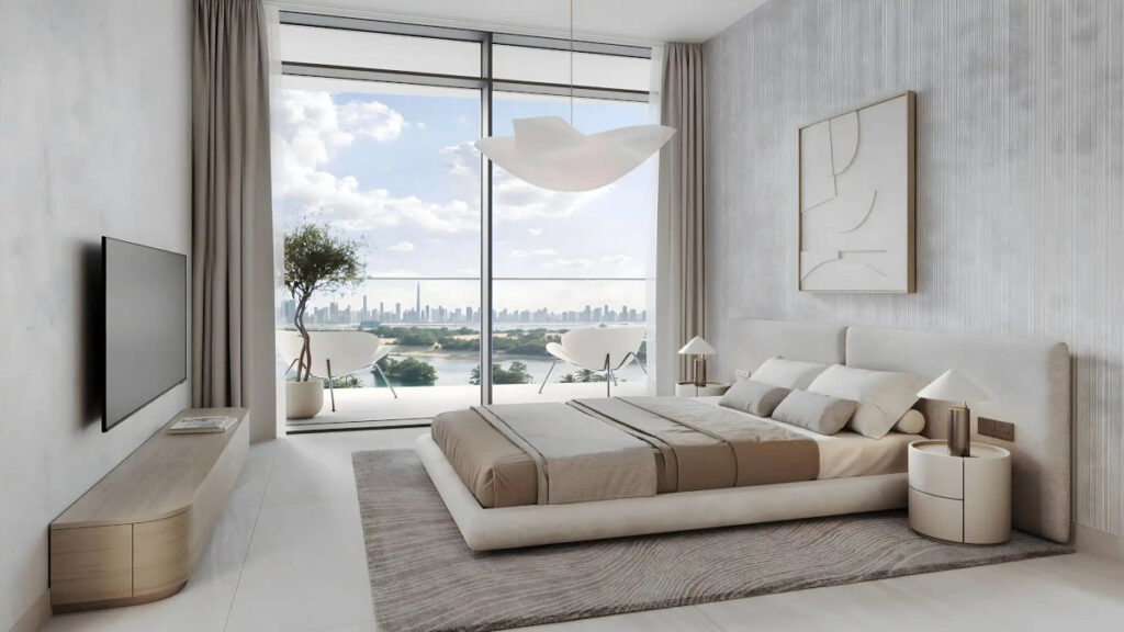 bedroom - view of the creek