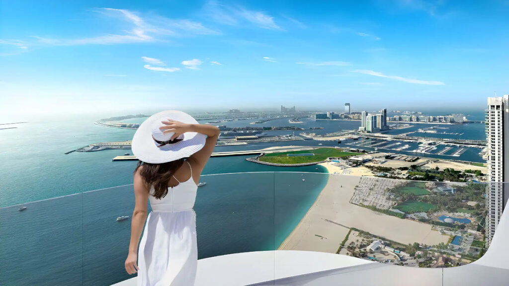 Palm Jumeirah view from the Terrace