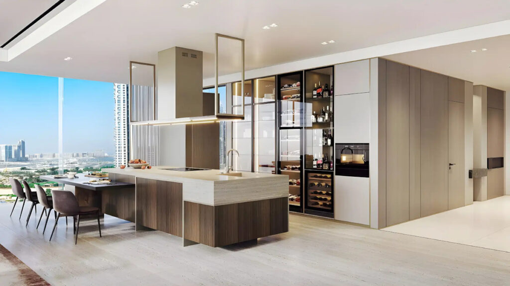 Dining room and open kitchen - Sensoria at JBR