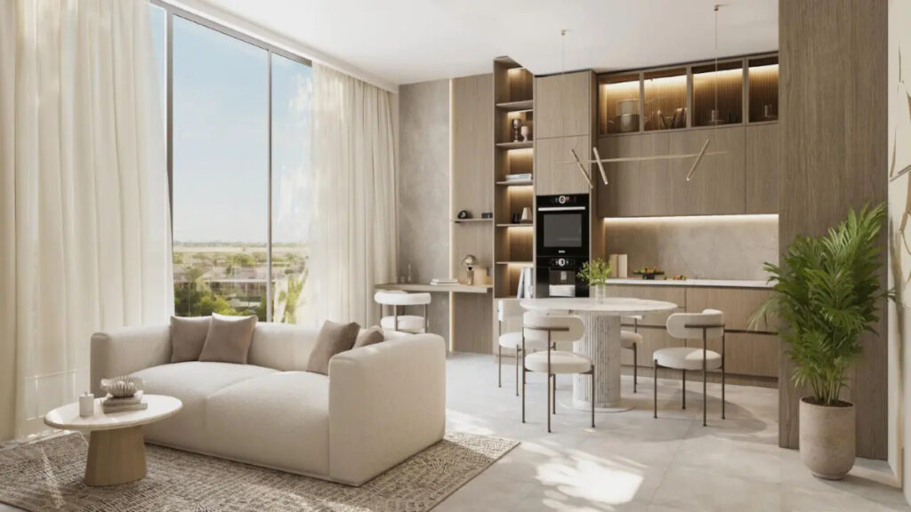 living room and dining room