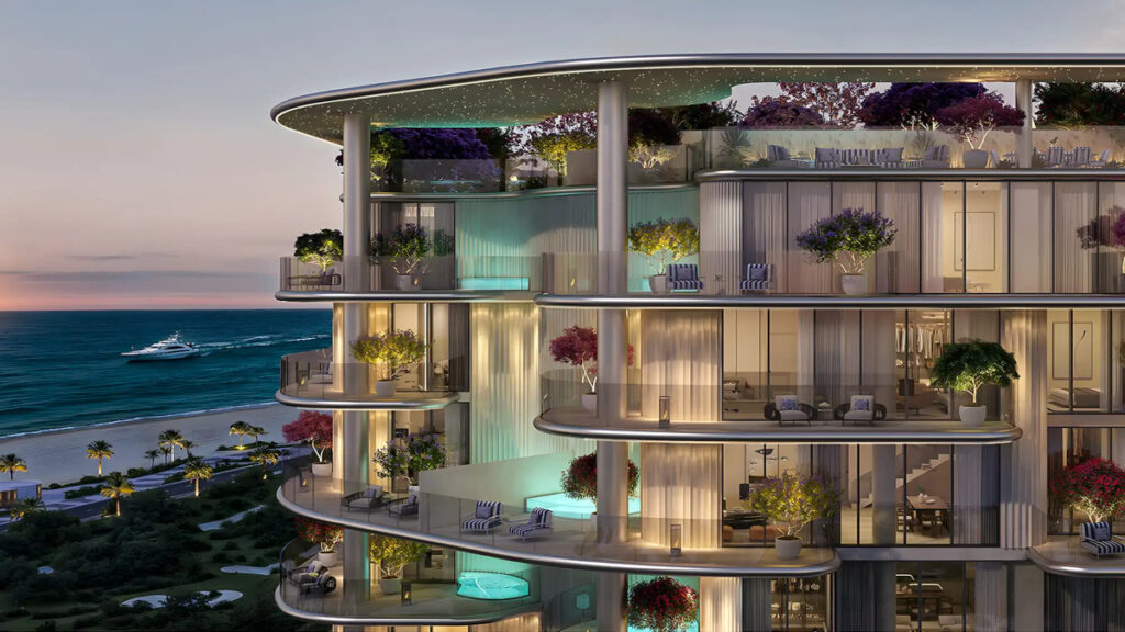 open terraces with sea view