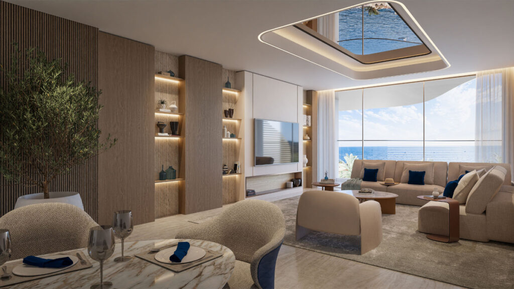 living room and side of dining room